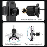 Suport auto Yesido Suport auto (C241), pentru Grila ventilatie, Balanced Three-Point, 4.7-7.2inch Phones, negru