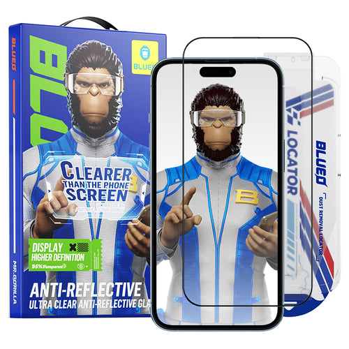 Folie de protectie pentru iPhone 16 Pro Max, Blueo Anti-Reflective HD Glass cu Applicator Pro