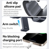 Suport auto Yesido Suport auto (C240), pentru Mercedes Grila ventilatie, 360720°, Clamp Arm Switch, Anti-slip Silicon, negru
