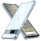 Husa pentru Google Pixel 7a, Techsuit Shockproof Clear Silicone, transparenta