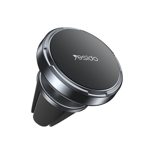 Suport auto Yesido Mini Suport auto (C214), Magnetic, pentru Grila ventilatie, Rotatie libera, Zinc Alloy, Non-slip, Universal, negru