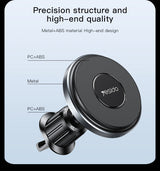Suport auto Yesido cu Wireless Charging (C190), pentru Parbriz, 360°, Intelligent Identification, 15W, negru
