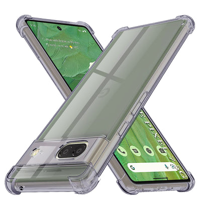 Husa pentru Google Pixel 7, Techsuit Shockproof Clear Silicone, fumuriu