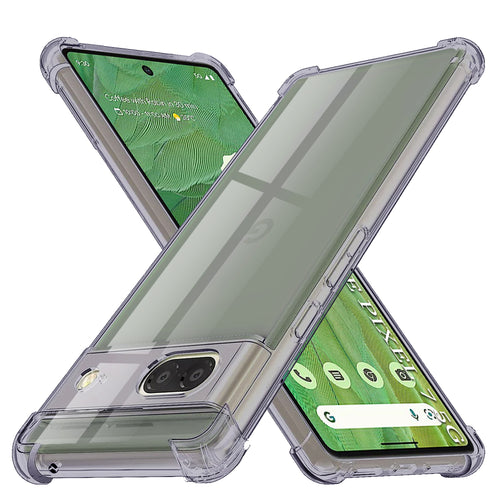 Husa pentru Google Pixel 7, Techsuit Shockproof Clear Silicone, fumuriu