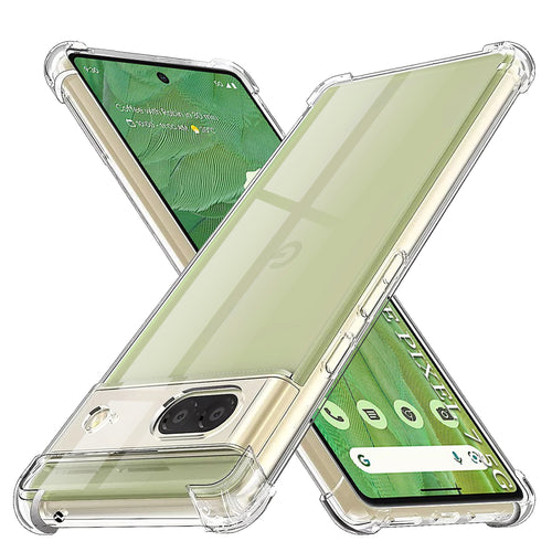 Husa pentru Google Pixel 7, Techsuit Shockproof Clear Silicone, transparenta