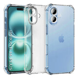 Husa pentru iPhone 16, Techsuit Shockproof Clear Silicone, transparenta