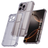 Husa pentru iPhone 16 Pro, Techsuit Shockproof Clear Silicone, fumuriu