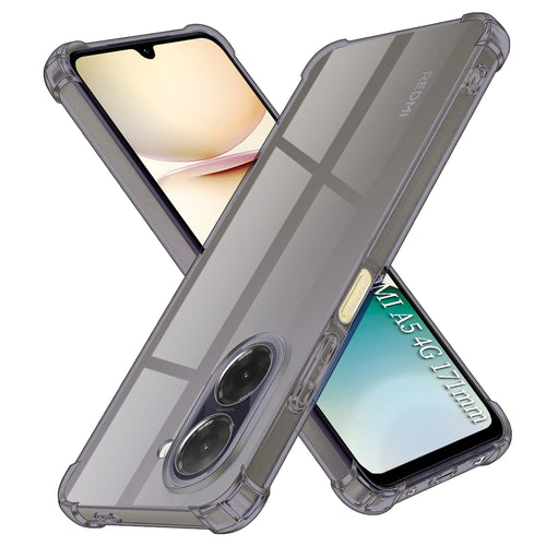 Husa pentru Xiaomi Redmi A5 4G (Standard), Techsuit Shockproof Clear Silicone, fumuriu