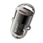 Incarcator auto Yesido Mini Incarcator auto (Y69), Dual port Type-C, PD30W, Aliaj aluminiu, Incarcare rapida, negru