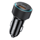 Incarcator auto Yesido Incarcator auto (Y60), Cable Type-C to Lightning Included, Lightning/USB-A/USB-C Ports, 38W, Incarcare rapida, negru