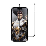 Folie de protectie pentru iPhone 16 Pro Max, Blueo 3D Full Display Curved Edge AR Glass cu Applicator Pro