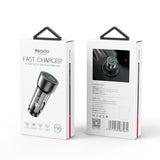 Incarcator auto Yesido Incarcator auto (Y49), USB-A, Type-C, LED Light Effect, Incarcare rapida, 30W, gri
