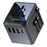 Yesido Adaptor pentru Calatorie (MC24), Type-C, USB3.0, 2x USB2.4, Multifunctional Fast Charger, Negru
