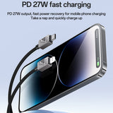Cablu Yesido de date (CA195), Type-C to Lightning, Incarcare rapida, PD27W, CarPlay Compatible, Zinc Alloy, 1.2m, negru