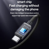 Cablu Yesido de date (CA135C), USB to Type-C, Incarcare rapida, QC18W, 3A, 480Mbps, CarPlay Compatible, Zinc Alloy, 1.2m, negru