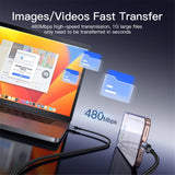 Cablu Yesido de date (CA130C), USB to Type-C, Incarcare rapida, 18W, 3A, 480Mbps, CarPlay Compatible, Aliaj aluminiu, 2m, negru