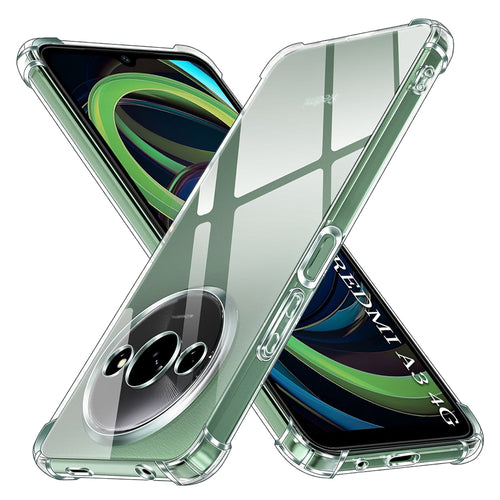 Husa pentru Xiaomi Redmi A3, Techsuit Shockproof Clear Silicone, transparenta