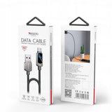 Cablu Yesido de date (CA128C), cu LED Power Display, USB to Type-C, Incarcare rapida, 66W, 5A, 480Mbps, 1.2m, negru