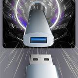 Hub USB Yesido Docking station 4in1 (HB18), USB to 1x USB3.0, 3x USB2.0, Plug&Play, 5Gbps, Aliaj aluminiu, gri