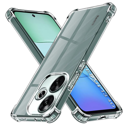 Husa pentru Xiaomi Redmi 13, Techsuit Shockproof Clear Silicone, transparenta