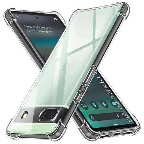 Husa pentru Google Pixel 6a, Techsuit Shockproof Clear Silicone, transparenta