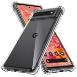 Husa pentru Google Pixel 6, Techsuit Shockproof Clear Silicone, transparenta