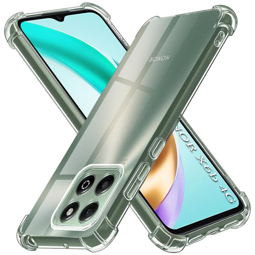 Husa pentru Honor X6b, Techsuit Shockproof Clear Silicone, transparenta
