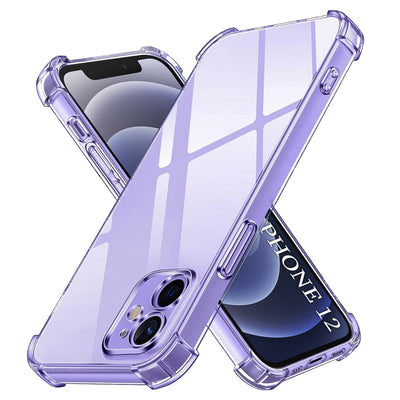 Husa pentru iPhone 12, Techsuit Shockproof Clear Silicone, transparenta