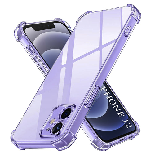Husa pentru iPhone 12, Techsuit Shockproof Clear Silicone, transparenta