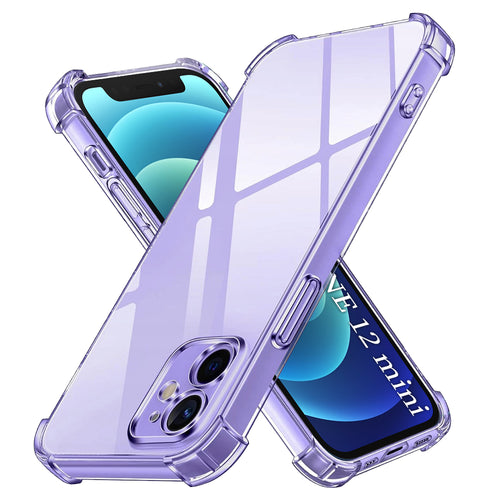 Husa pentru iPhone 12 mini, Techsuit Shockproof Clear Silicone, transparenta