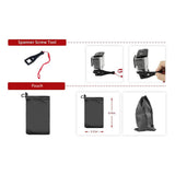 Techsuit Accessory Kit CamQuest 15in1 (SA15), pentru GoPro Action Camera, Negru