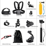 Techsuit Accessory Kit CamQuest 15in1 (SA15), pentru GoPro Action Camera, Negru