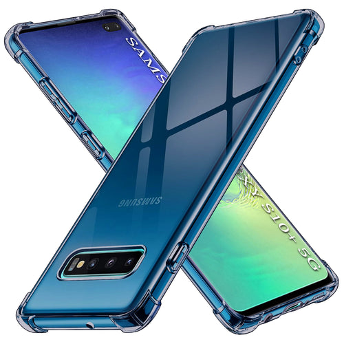 Husa pentru Samsung Galaxy S10 Plus, Techsuit Shockproof Clear Silicone, fumuriu