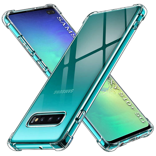 Husa pentru Samsung Galaxy S10 Plus, Techsuit Shockproof Clear Silicone, transparenta