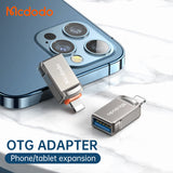 Adaptor Mcdodo OTG Adapter (OT-8600), USB3.0 to Lightning, Zinc Alloy, 5.0Gbps, Gri