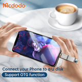 Adaptor Mcdodo OTG Adapter (OT-8600), USB3.0 to Lightning, Zinc Alloy, 5.0Gbps, Gri