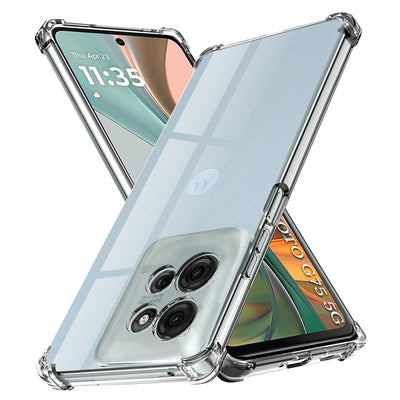 Husa pentru Motorola Moto G75, Techsuit Shockproof Clear Silicone, transparenta