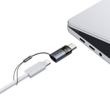 Adaptor Mcdodo OTG Adapter (OT-7610), Lightning to Type-C, Aluminium Alloy, Charging & Data Sync, 60W, Albastru Light