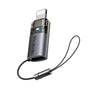 Adaptor Mcdodo OTG Adapter (OT-7630), USB-C to Lightning, Aluminium Alloy, Charging & Data Sync, 36W, Albastru Light