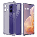 Husa pentru Motorola Moto G85, Techsuit Shockproof Clear Silicone, fumuriu