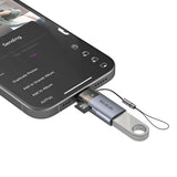 Adaptor Mcdodo OTG Adapter (OT-7850), USB to Lightning, cu TF Card Reader, Fast Data Transfer, 480Mbps, LED, Lanyard
