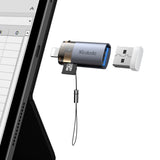 Adaptor Mcdodo OTG Adapter (OT-7850), USB to Lightning, cu TF Card Reader, Fast Data Transfer, 480Mbps, LED, Lanyard