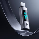Adaptor Mcdodo OTG Adapter Wales Series (OT-5990), pentru Apple Only, Lightning to Type-C, 60W, 3A, Afisaj Digital