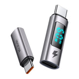 Adaptor Mcdodo OTG Adapter Wales Series (OT-5990), pentru Apple Only, Lightning to Type-C, 60W, 3A, Afisaj Digital