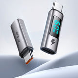 Adaptor Mcdodo OTG Adapter Wales Series (OT-5990), pentru Apple Only, Lightning to Type-C, 60W, 3A, Afisaj Digital