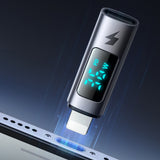 Adaptor Mcdodo OTG Adapter Wales Series (OT-6100), Type-C to Lightning, PD36W, 3A, Display, Compatible cu E-Mark Chip