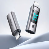 Adaptor Mcdodo OTG Adapter Wales Series (OT-6100), Type-C to Lightning, PD36W, 3A, Display, Compatible cu E-Mark Chip