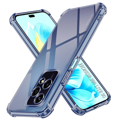 Husa pentru Honor 200 Lite, Techsuit Shockproof Clear Silicone, fumuriu