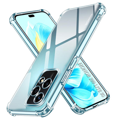 Husa pentru Honor 200 Lite, Techsuit Shockproof Clear Silicone, transparenta
