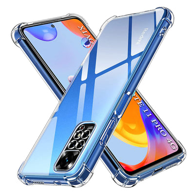 Husa pentru Xiaomi Redmi Note 11 Pro 4G, Techsuit Shockproof Clear Silicone, transparenta